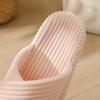 New corduroy thick-soled adhesive cotton slippers household autumn home indoor cross-pelvic sole shoes women