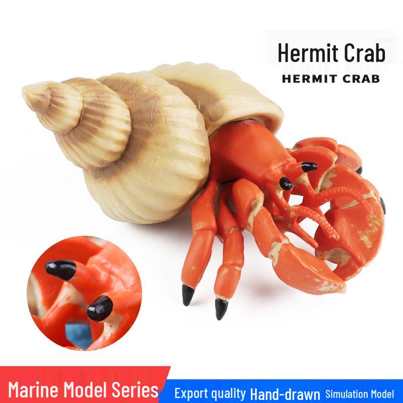 Underwater Hermit Crab Toy - Marine Life Model for Children's Cognitive Play