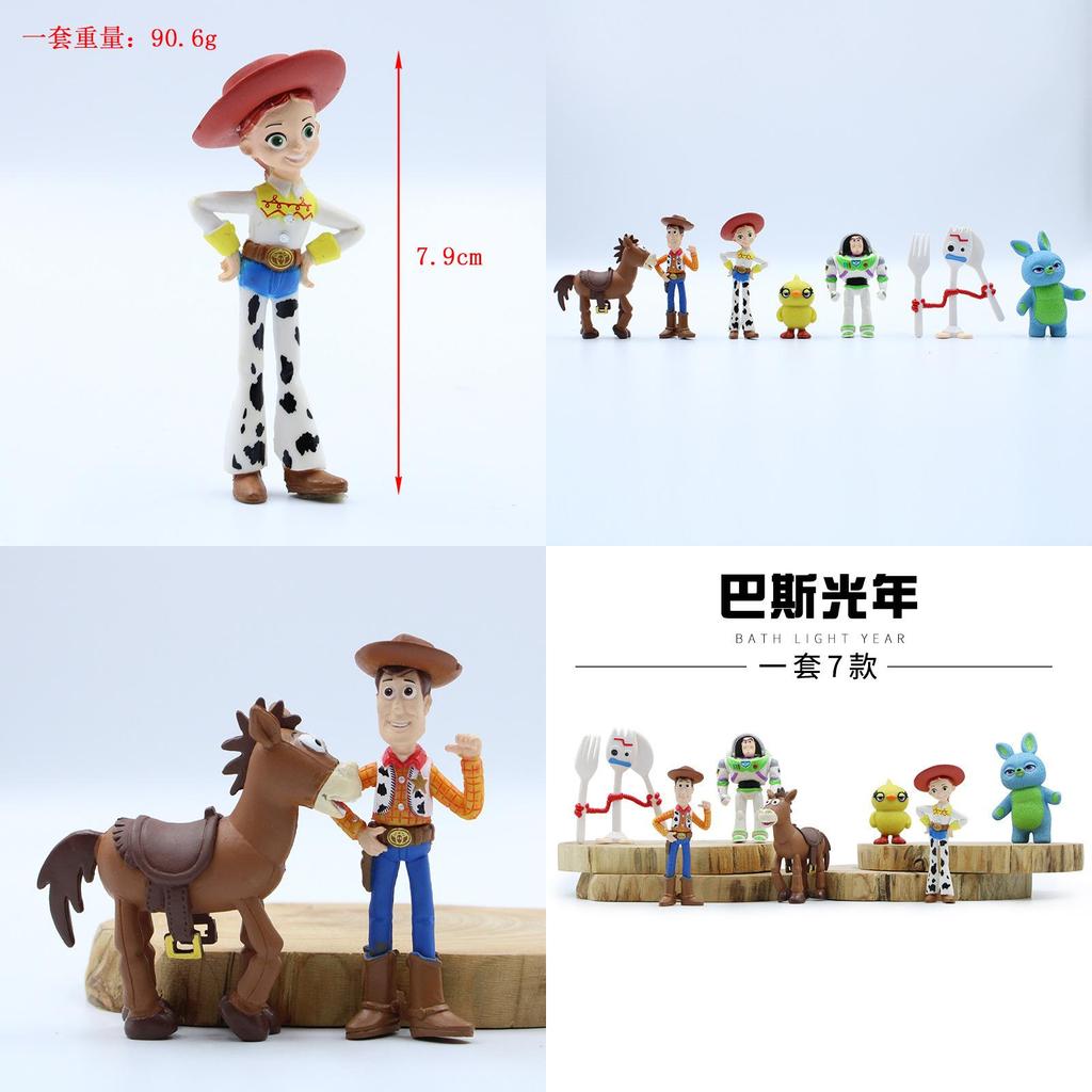 Cartoon Toy Figure From Toy Story Woody And Jessie Cake Decoration