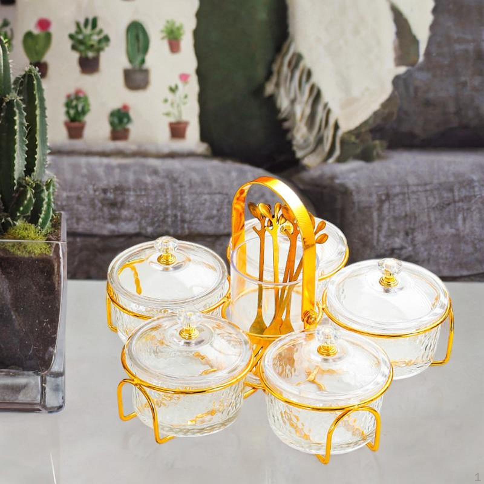 

Поднос для подачи закусок, конфеты и орехи, многофункциональное роскошное блюдо для закусок, разделенное на части чистый