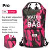 Schwimm PVC Pack Trockenbeutel Rucksack für Damen Herren 10L 15L 20L 30L Wasserdicht Schulter Kajak Treiben Rafting Surfen Bootfahren Tasche