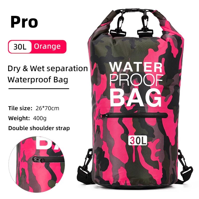 Schwimm PVC Pack Trockenbeutel Rucksack für Damen Herren 10L 15L 20L 30L Wasserdicht Schulter Kajak Treiben Rafting Surfen Bootfahren Tasche