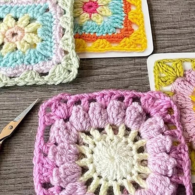 50Pcs/Box Mix Match Design The Granny Square Card Decks Knitting Kit For Adults Diy Grandma Knitted Pattern Set
