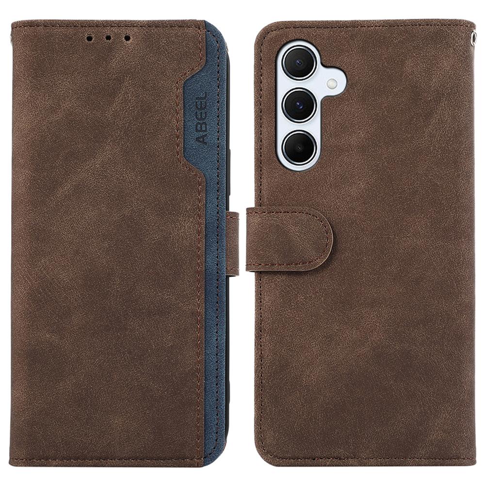 ABEEL For Samsung Galaxy A55 5G Case RFID Blocking Wallet PU Leather Stand Cover