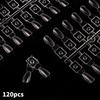 120pcs Magnetic Nail Absorbing Nail Plate Color Test Display Board for Nail Art Practice Swatch Organizer for Salon and DIY Manicure