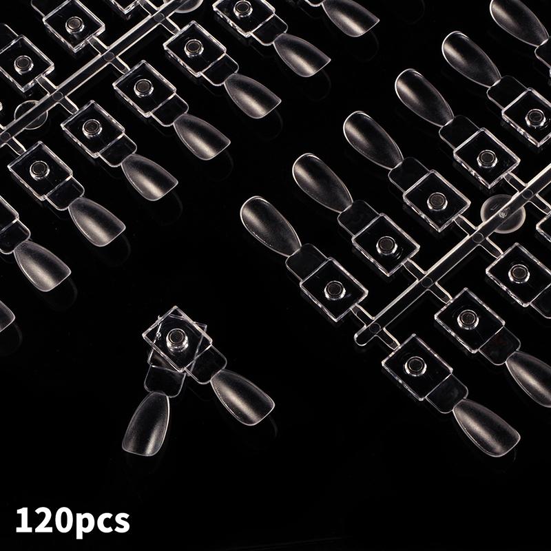 120pcs Magnetic Nail Absorbing Nail Plate Color Test Display Board for Nail Art Practice Swatch Organizer for Salon and DIY Manicure