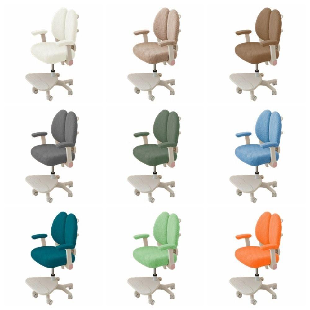 Waterproof Rotating Chair Cover Stretch Anti-dirty Children's Chair Cover Double Back Breathable Elastic Seat Protector
