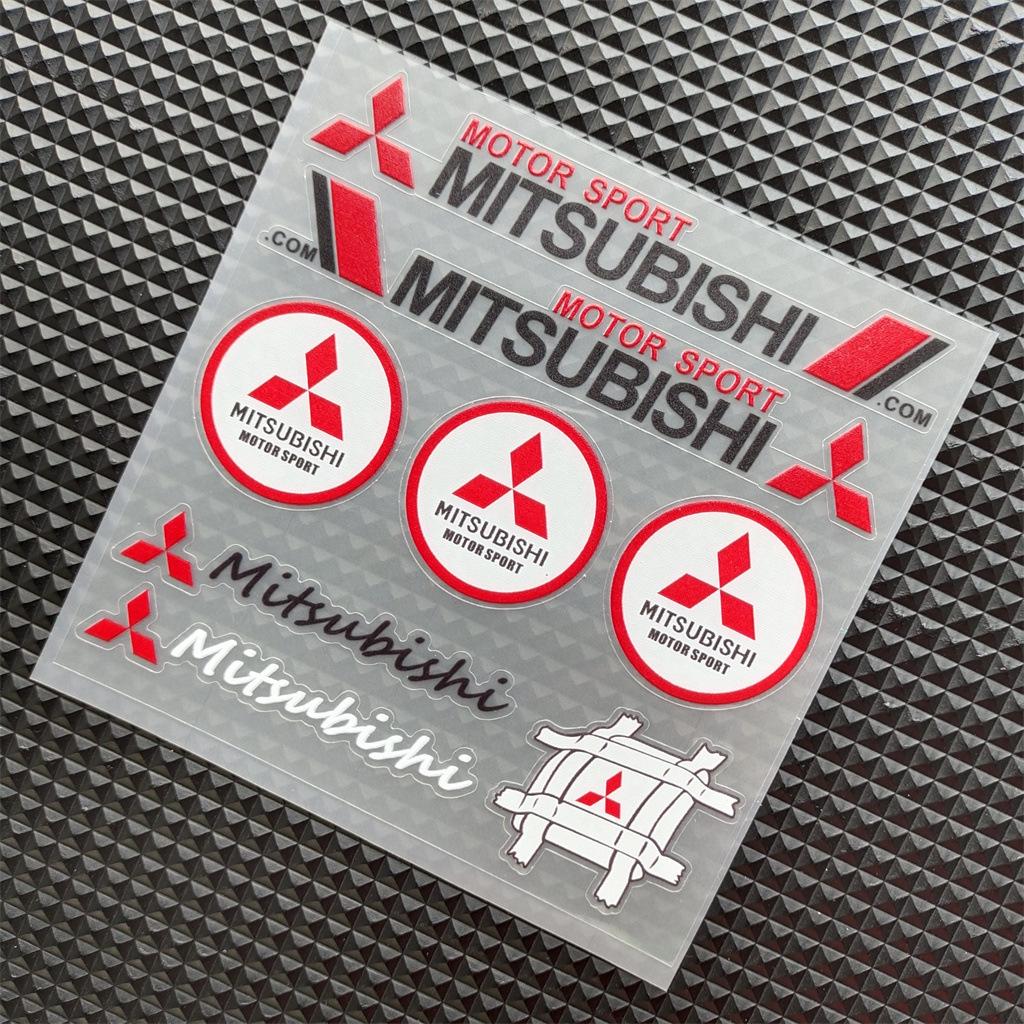 3D Reflective Vinyl Car Motorcycle Stickers Decals For Mitsubishi EVO Ralliart Triton Ex Star Mirage Jinxuan Galant ASX Sticker