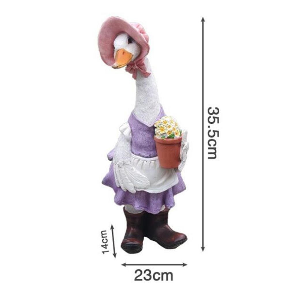 Figurine Mini Resin Duck Model Toys for Sculpture Decor Villa Courtyard