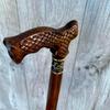 93.98 Cm Wooden Sticks Walking Stick Wooden Cane Handmade Woodcarving Exclusive