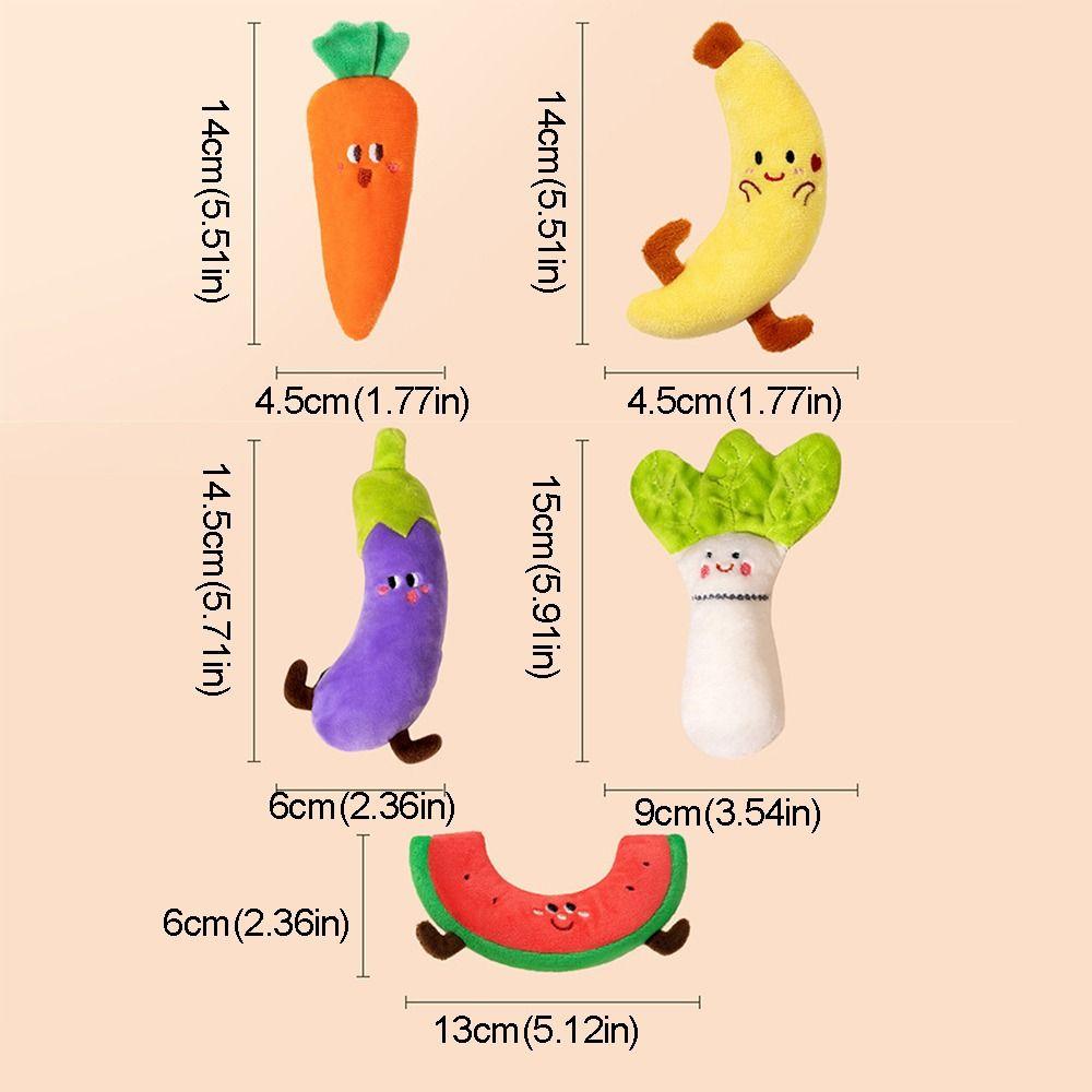Anti-Startle Cartoon Plush Fruit Doll Cute Plush Sleep Soothing Doll  Toddler Play