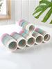 5pcs Plastic Solid Pants Hanger Multifunctional Hanger Circle Space Saving Ties Scarf Socks Storage Hanger Laundry Drying Rack
