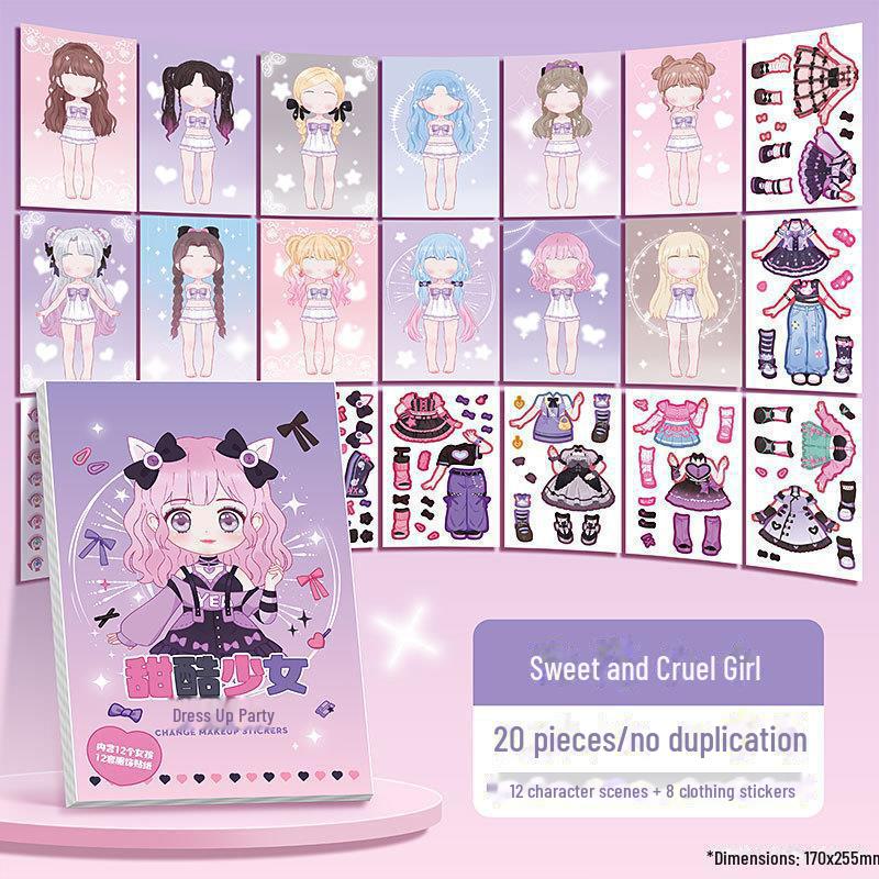 Kaba Bär Prinzessin Ankleide-Stickerbuch für Mädchen