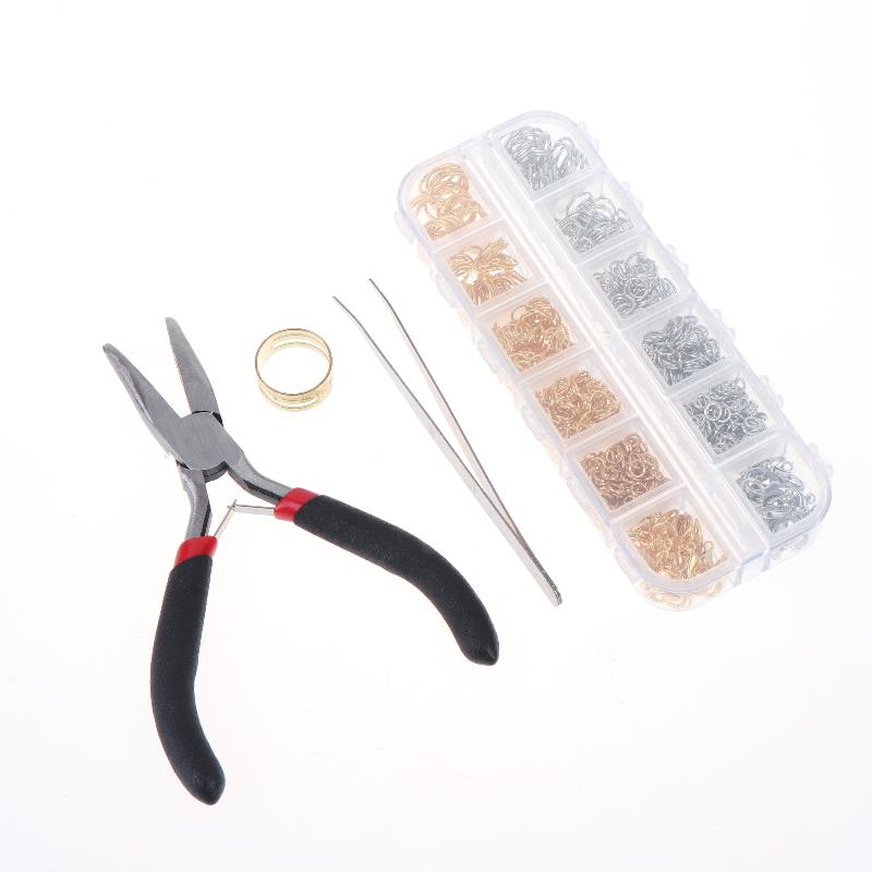 930Pcs/Box Jewelry Findings Kits Open Jump Rings Lobster Clasps Hooks Pliers Tweezers For Diy Bracelet Necklace Jewelry Making