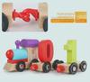 Wooden Educational Assembly Train and Blocks for Kids