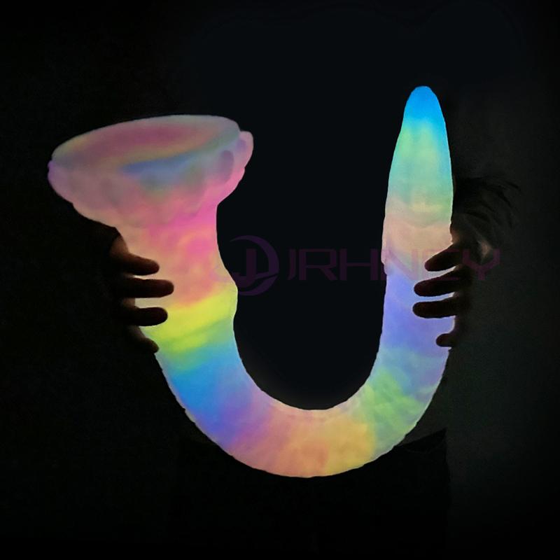 Super Huge Luminous Long Butt Plug Silicone Dildo Octopus Tentacles Anal Plug Dildo, Prostate Massage, BDSM Dilatador, 33"