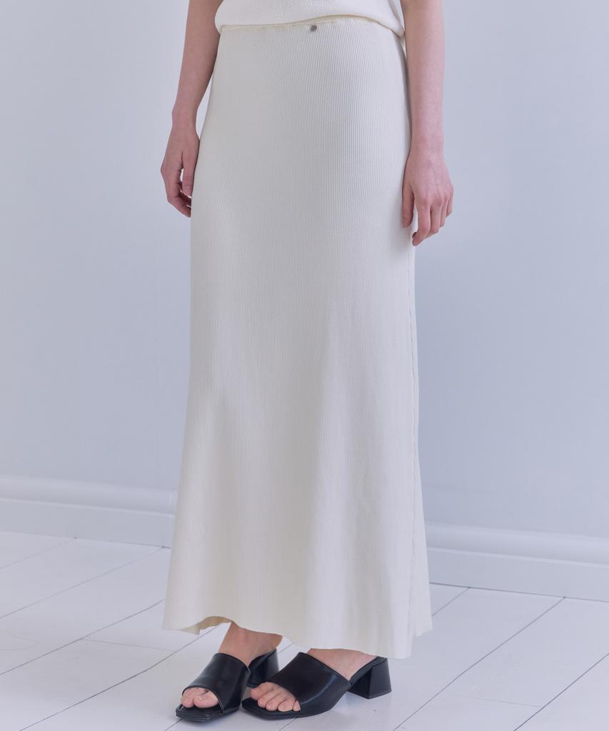 Mejongleuhaleu Ampoule Knit Long Skirt 4 Colors