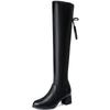 Altura do Salto 5CM Outono e Inverno Casual Perna Longa Acima do Joelho Botas da Moda Antiderrapantes Resistentes ao Desgaste Versátil Botas da Moda Sapatos Femininos