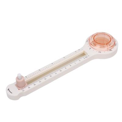 Kreisschneider Rotierendes Rundschneidewerkzeug für Papierbasteln Scrapbooking 9,4-33 cm Bereich Transparent Rosa