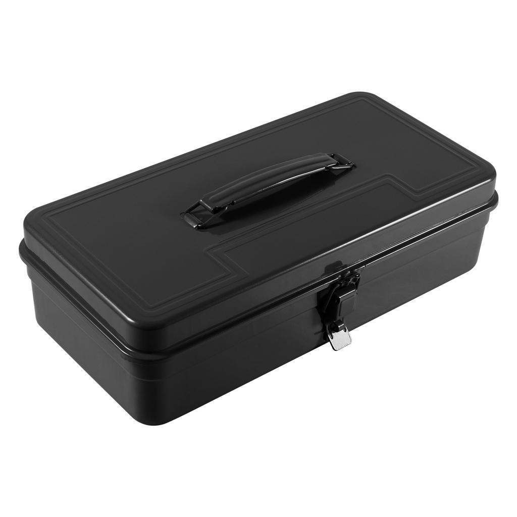 Iron Tool Box Portable Tool Chest with Metal Latch Closure and Handle Multi-purpose Metal Tools Boxes for Household Workshop Car