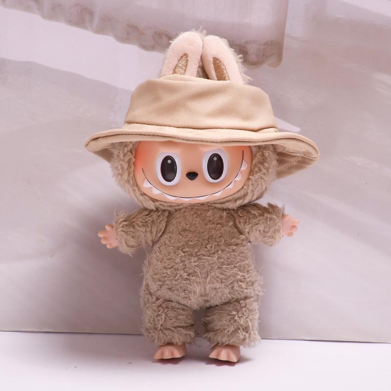 Colgante de Sombrero Labubu de 17cm: Accesorio de Ropa/Llavero/Colgante para Bolso de Hombro/Vaso de Agua