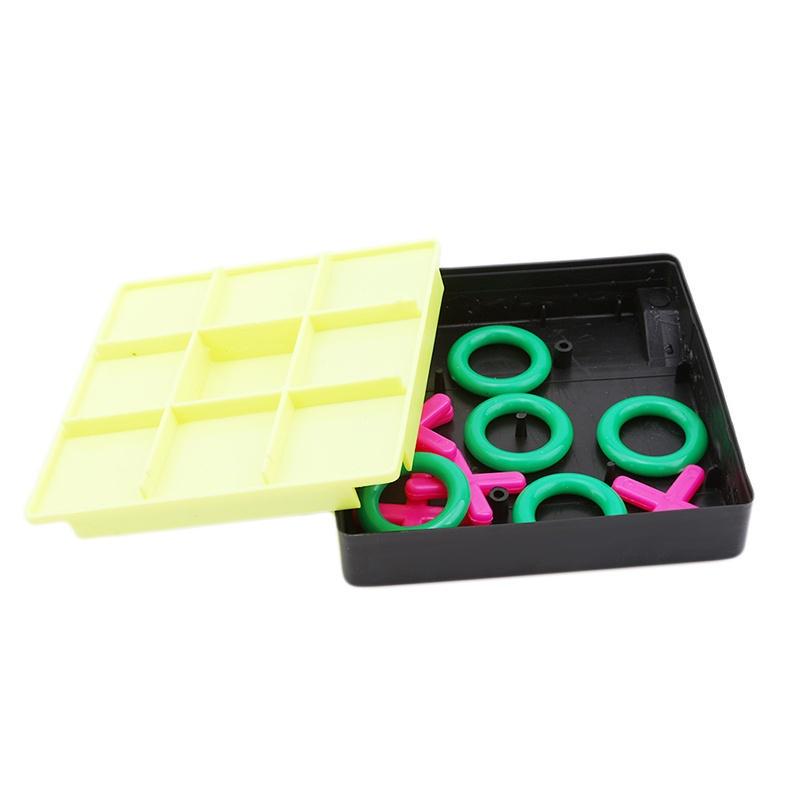 Noughts and Crosses XO Games Board Aluminium Klappspielzeug Geschenke Baby Lernspielzeug