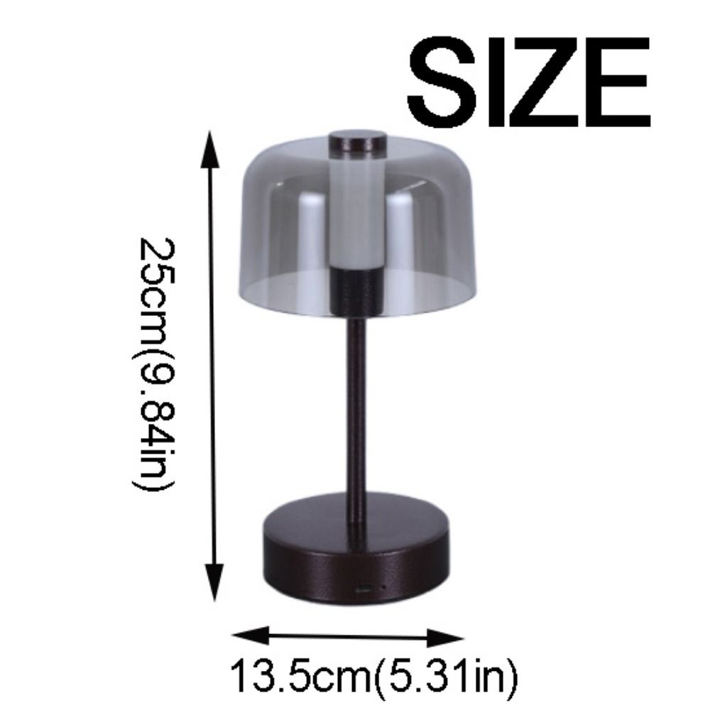 Cordless Retro Table Lamp Dimmable Touch Sensor Rechargeable Desk Light Wireless Lighting USB Rechargeable LED Reading Lamp