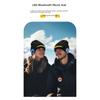 Wireless Bluetooth 5.4 Music Beanie Hat with LED Headlight, IPX5 Waterproof Stereo Headphones for Outdoor Sports