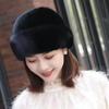 Mink Hat for Women Mink Fur Hat for Middle-aged and Elderly Mothers Winter Hat Outdoor Leisure Ear Protection and Warm Mink Hat