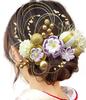 [JZOON] Tsumami-zaiku Hair Ornament for Coming-of-Age Ceremony, Shichi-Go-San, Yukata, and Other Occasions. Popular Japanese Hair Accessory,