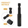 5pcs 1/4In Head Extension Rod Screwdriver Magnetic Transfer Extension Rod Screwdriver Bit Holder Internal Hexagonal Screw