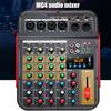 6Channel Bluetooth-compatible Audios Mixer With DSP Reverbs Effects USB Interfaces And 3Band EQ For Home Studio Recording