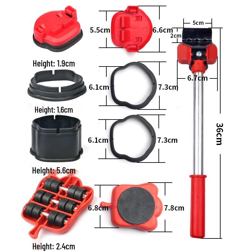 Portable Heavy-Duty Metal Moving Tool for Household Objects