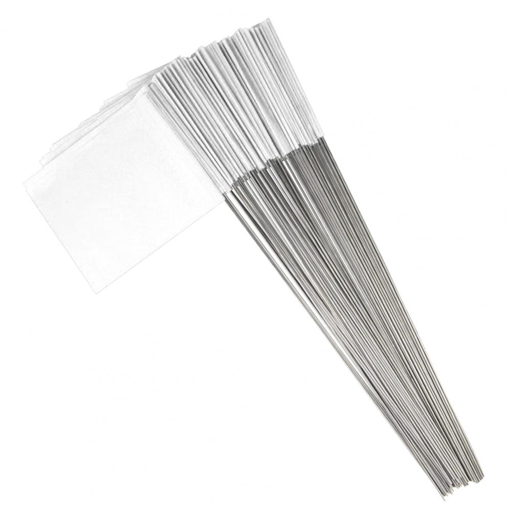 

Маленькие дворовые флаги ПВХ маркерные знаки 100 шт. водонепроницаемые ПВХ ландшафтные маркировочные флаги для газона разбрызгиватель для озеленения двора белый