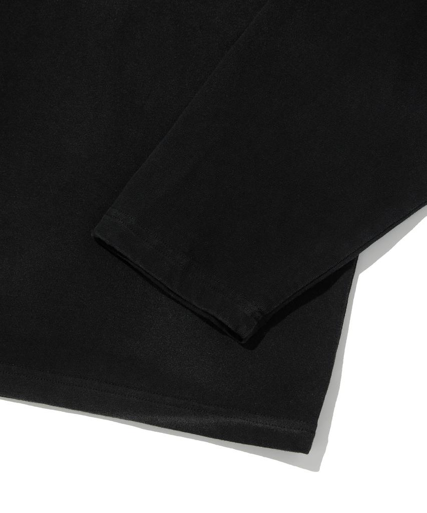 Seuweideu Pocket Cropped Long Sleeve [Washing Black]