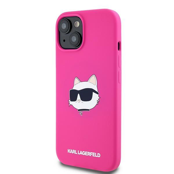 Karl Lagerfeld Klhmp15Mschpplf Iphone15 Plus / 14 Plus 6.7 Różowy/Fuschia Hardcase Silicone Choupette Head Magsafe