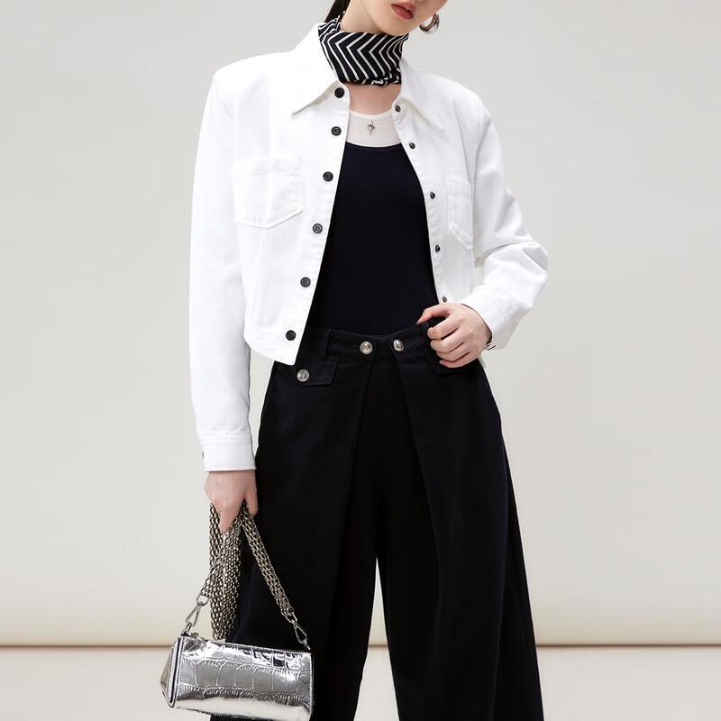 Универсальная женская джинсовая куртка приталенного кроя S