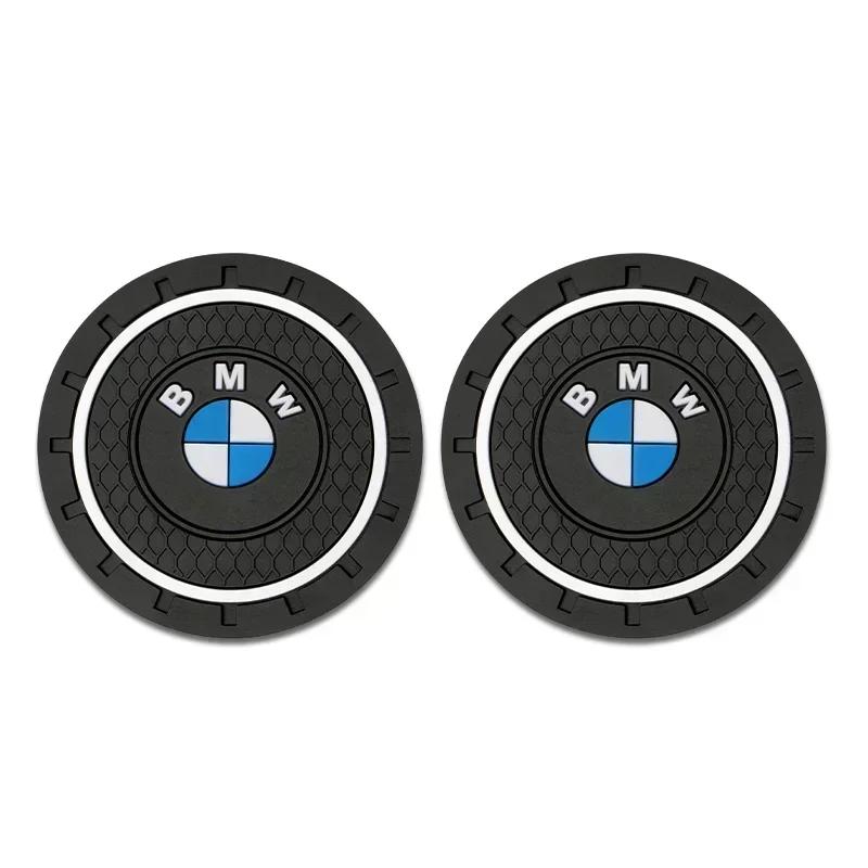 

2Pcs Silica Gel Car Coaster Water Cup Anti-slip Pad For BMW X1 X2 X3 X5 X4 X6 X7 G30 G20 G32 G11 G12 F40 F30 F2 Auto Accessories