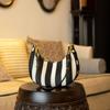 2024 Summer New Niche Single-Shoulder Underarm Bag, High-End Fashionable Striped Handbag, Crossbody Commuting Versatile Dumpling Bag