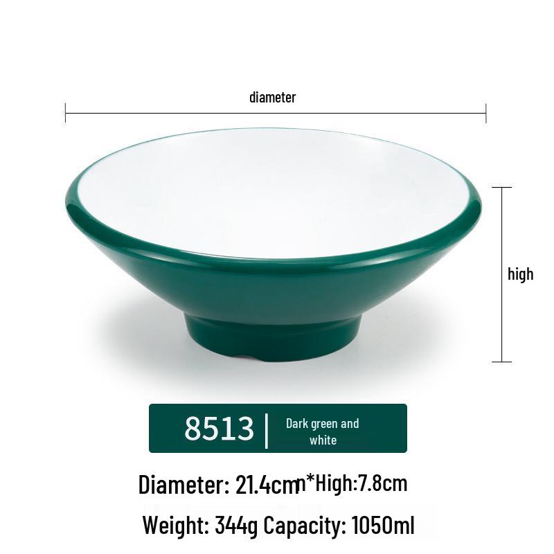 Melamine Noodle Bowl for Noodle Restaurants: Ideal for Luosifen, Malatang, Rice Noodles, and Chongqing Xiaomian