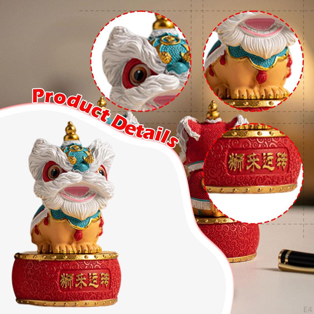 Dancing Figurine, Desk Decoration, Resin Gift, Collectible, Feng Shui Ornament, Statue for Furniture