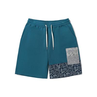 Pocket Spliced Lace-Up Casual Shorts Men Shorts Navy VN000FRJ993