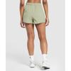 Gymshark Scallop Hem Shaped Shorts Chalk Green B8a9x Ech9