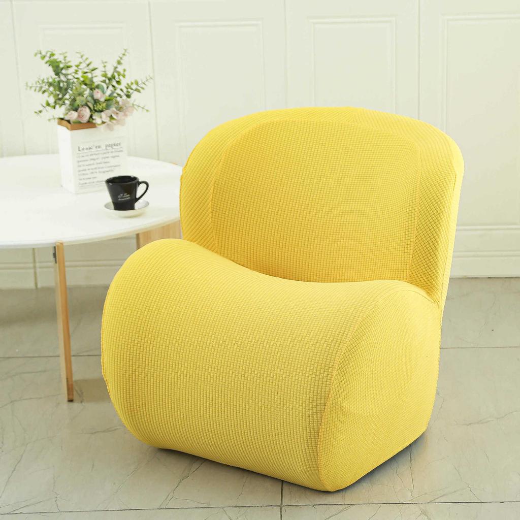 Elastisches Einzelsofa-Set All-Inclusive Internetcafé Universal Stuhlbezug Halbkreisförmiger Spind Kleiner Sofaüberwurf