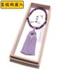Prayer Beads Made In Japan Natural Stone Root Amethyst with Fujigumo Stone Pure Silk Tassel Color Made In Japan Comes with a Prayer Bead Bag Handmade
