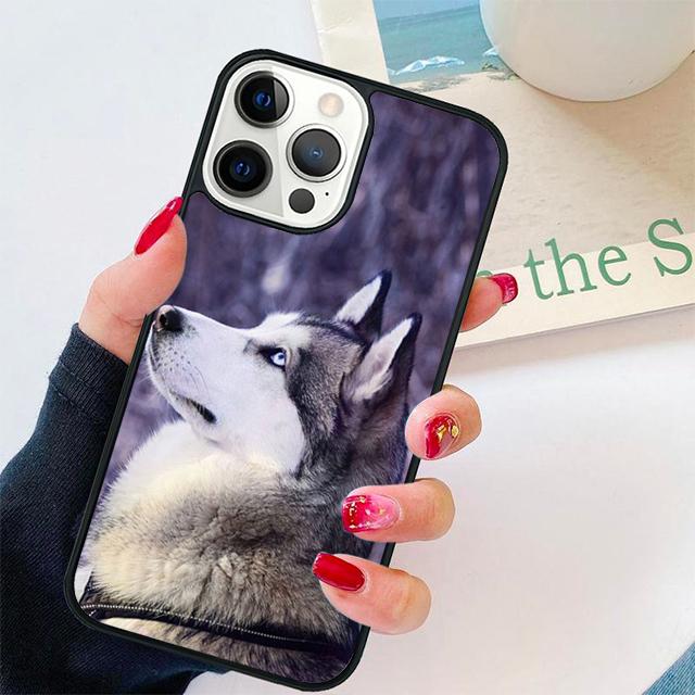 Siberian Husky Dog Coque Shell For iPhone 17 Air 15 16 14 13 12 Pro Max 11 Pro Max Plus Phone Case Cover