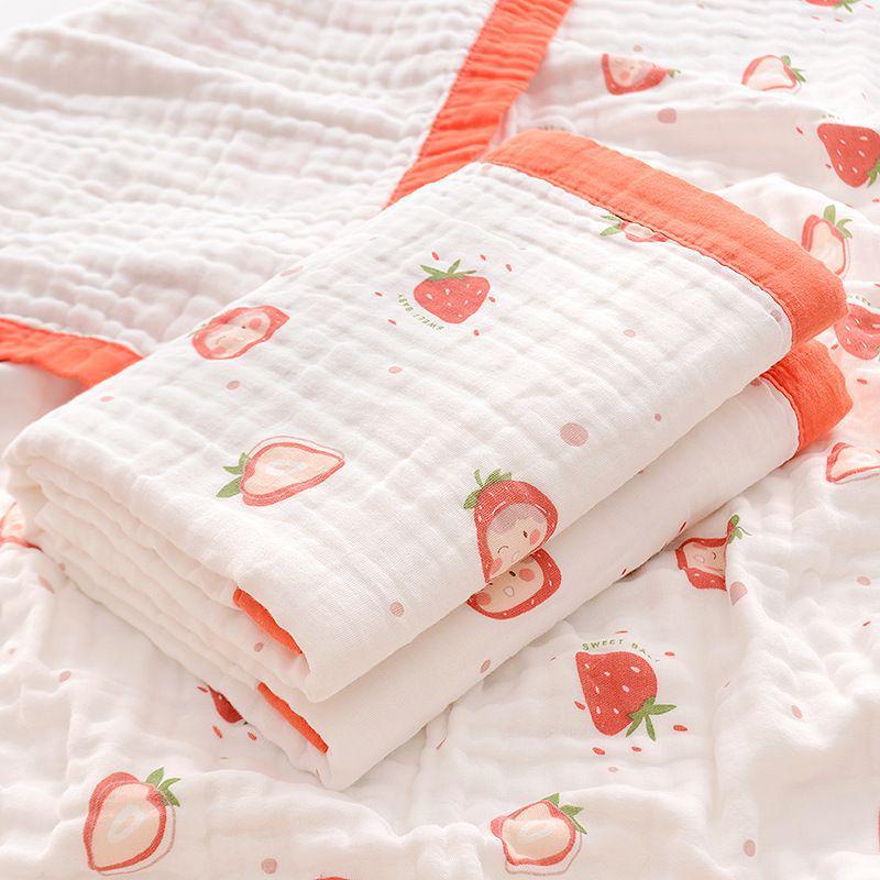 Superweiches sechslagiges Baumwoll-Babybadetuch & Puckdecke