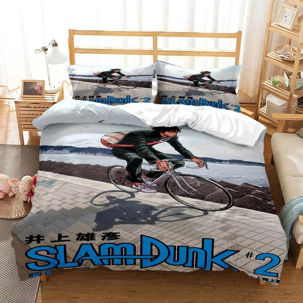Slam Dunk Expert Digital Printed Polyester Bedding Set for Girls and Boys Bedding Set for Teenagers Bedding Set Gift