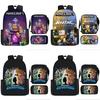 Minecraft 3in1 Oxford Backpack Set With Pen Case And Sling Bag For Students