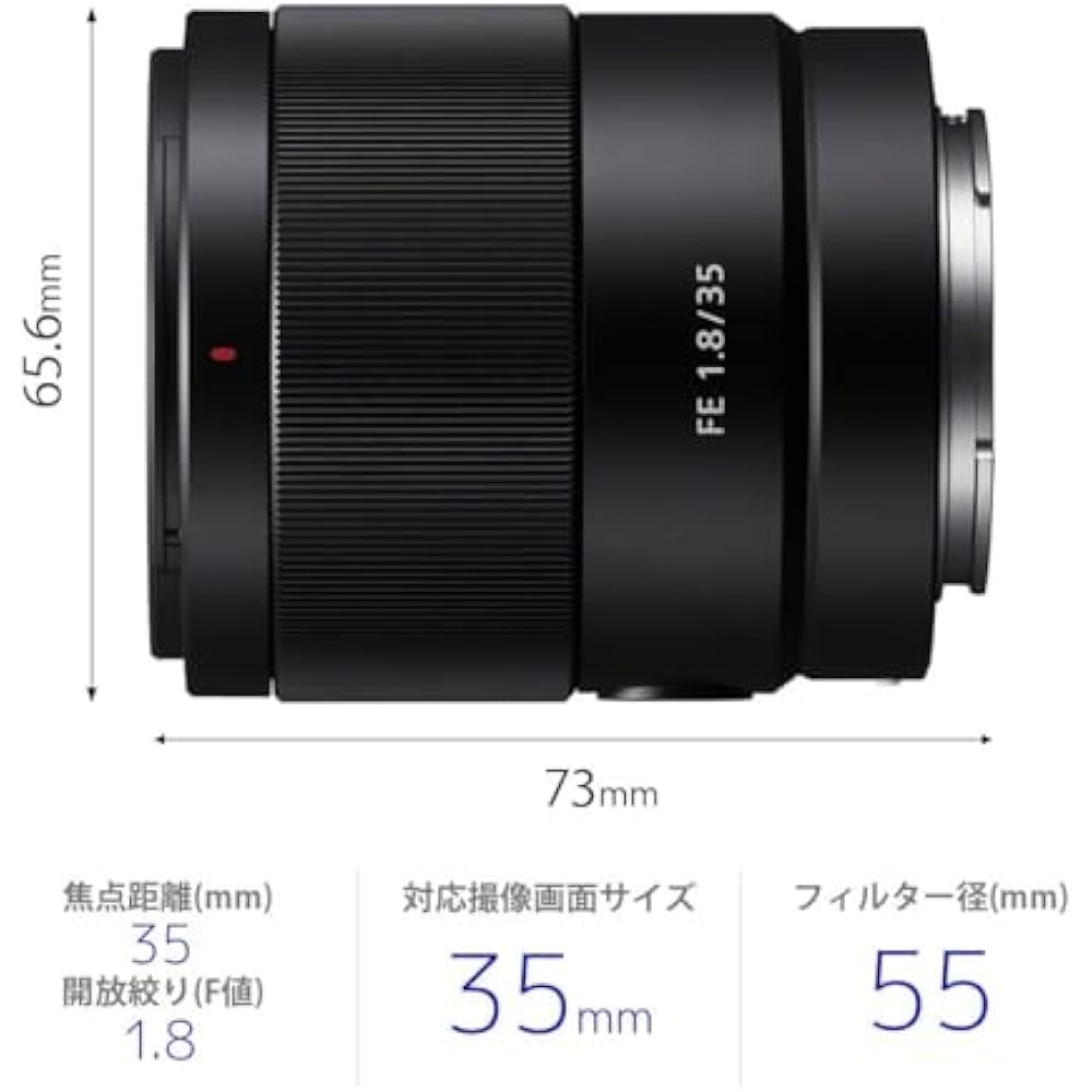 SONY (Sony) Wide Angle Single Focus Lens Full Size FE 35mm F1.8 Digital Single Lens Alpha [E Moun...
